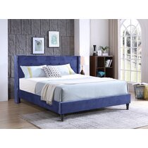 Knobel luxe upholstered on sale platform bed